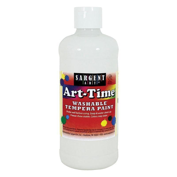 WHITE ART-TIME WASHABLE PAINT 16 OZ-Arts & Crafts-JadeMoghul Inc.