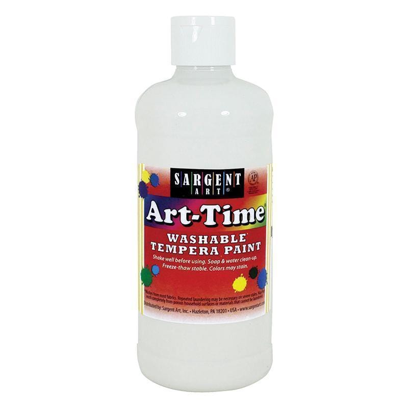 WHITE ART-TIME WASHABLE PAINT 16 OZ-Arts & Crafts-JadeMoghul Inc.