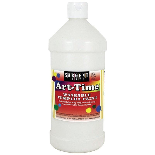 WHITE ART-TIME WASHABLE PAINT 32 OZ-Arts & Crafts-JadeMoghul Inc.