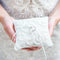 White Beaded Miniature Wedding Ring Pillow White (Pack of 1)-Wedding Ceremony Accessories-JadeMoghul Inc.