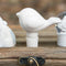White Ceramic Bird Wine Bottle Stopper Gift Boxed (Pack of 1)-Popular Wedding Favors-JadeMoghul Inc.