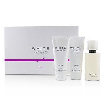 White Coffret: Eau De Parfum Spray 100ml/3.4oz + Body Lotion 100ml/3.4oz + Bath & Shower Gel 100ml/3.4oz - 3pcs-Fragrances For Women-JadeMoghul Inc.