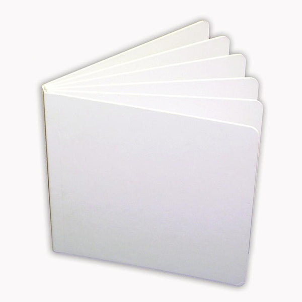 WHITE HARDCOVER BLANK BOOK 11X8-1/2-Supplies-JadeMoghul Inc.