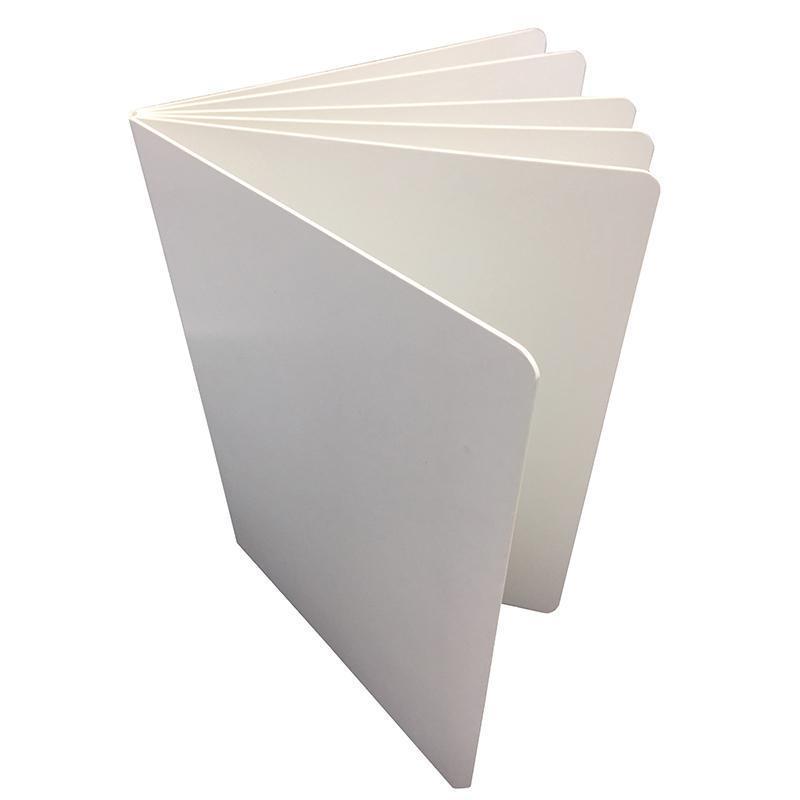 WHITE HARDCOVER BLANK BOOK 6X8-Supplies-JadeMoghul Inc.