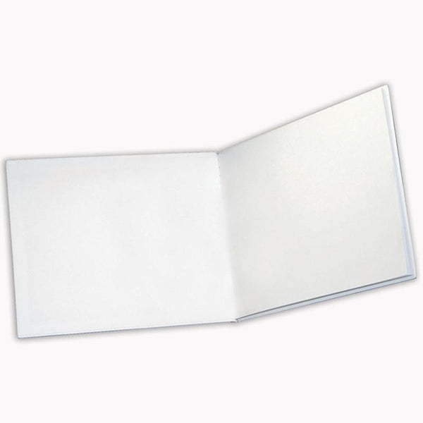 WHITE HARDCOVER BLANK BOOK 8.5 X 11-Supplies-JadeMoghul Inc.