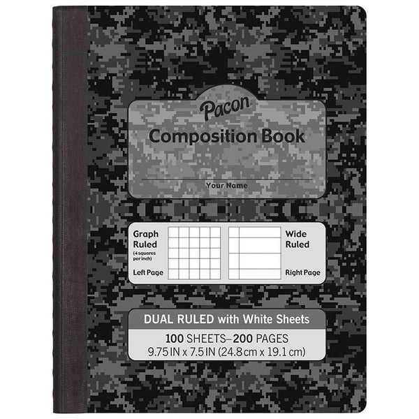 WHITE PAGE DUAL RULED COMPOSITION-Arts & Crafts-JadeMoghul Inc.