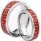 Tungsten Rings For Men White Tungsten Carbide Ring With Red Carbon Fiber