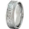 Tungsten Rings For Men White Tungsten Carbide Dragon Concave Ring