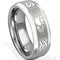 Tungsten Rings For Women White Tungsten Carbide Mo Anam Card Irish Celtic Ring