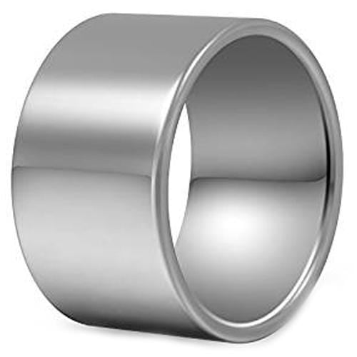 Tungsten Rings For Women White Tungsten Carbide Pipe Cut Flat Ring