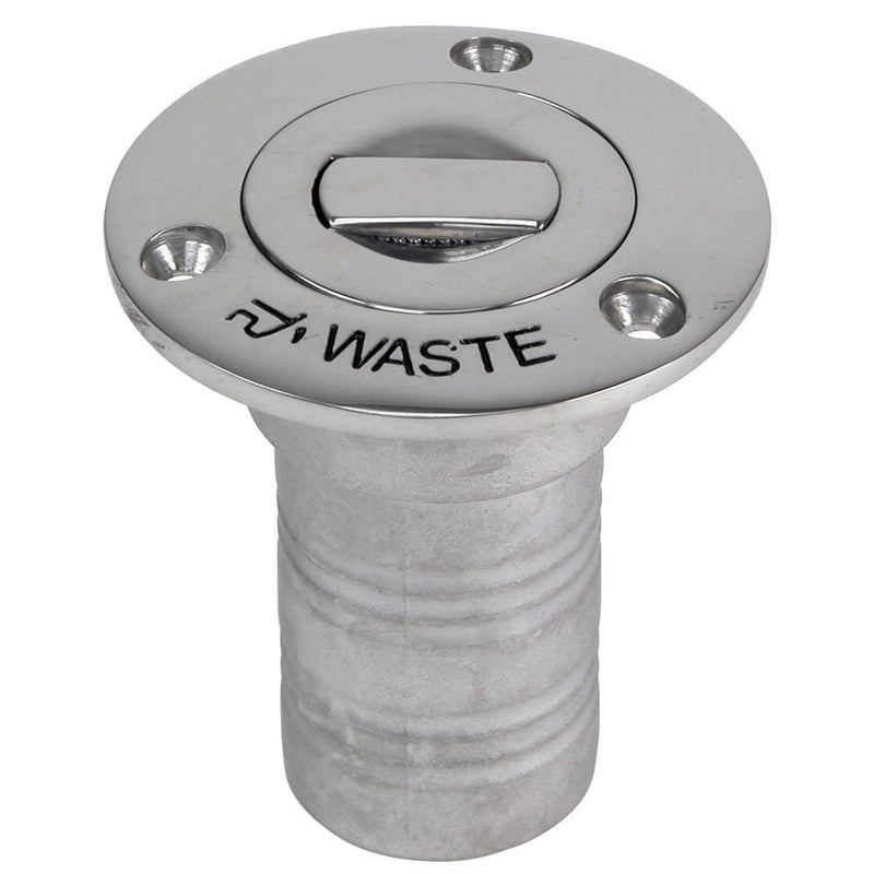 Whitecap Bluewater Push Up Deck Fill - 1-1-2" Hose - Waste [6996CBLUE]-Deck Fills-JadeMoghul Inc.