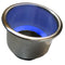 Whitecap Flush Mount Cup Holder w-Blue LED Light - Stainless Steel [S-3511BC]-Deck / Galley-JadeMoghul Inc.
