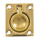 Whitecap Flush Pull Ring - Polished Brass - 1-1-2" x 1-3-4" [S-3360BC]-Latches-JadeMoghul Inc.