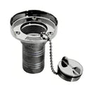 Whitecap Gas Hose Deck Fill w-Splash Guard - 1-1-2" Chain [6001]-Deck Fills-JadeMoghul Inc.