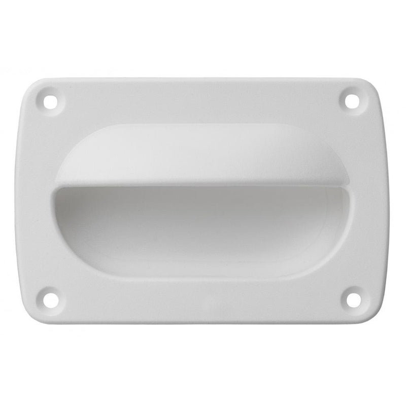 Whitecap Nylon Flush Pull - Large - White [3364WC]-Latches-JadeMoghul Inc.