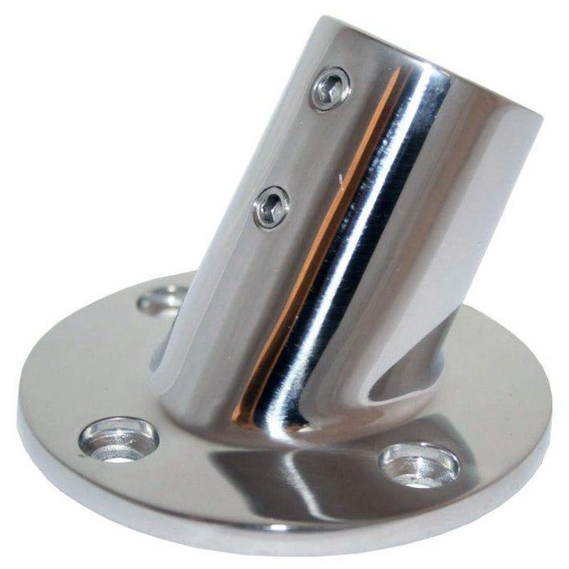 Whitecap " O.D. 60 Degree Round Base SS Rail Fitting [6040C]-Rail Fittings-JadeMoghul Inc.