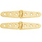 Whitecap Strap Hinge - Polished Brass - 6" x 1-1-8" - Pair [S-605BC]-Hinges-JadeMoghul Inc.