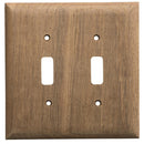 Whitecap Teak 2-Toggle Switch-Receptacle Cover Plate [60176]-Teak-JadeMoghul Inc.