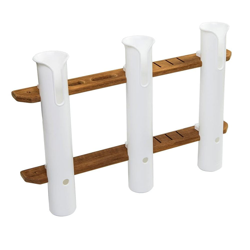 Whitecap Teak 3-Rod Tournament Storage Rack [63449]-Teak-JadeMoghul Inc.