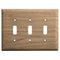 Whitecap Teak 3-Toggle Switch-Receptacle Cover Plate [60179]-Teak-JadeMoghul Inc.