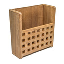 Whitecap Teak Grate Front Magazine Rack [62502]-Teak-JadeMoghul Inc.