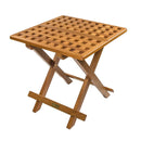 Whitecap Teak Grate Top Fold-Away Table [60030]-Teak-JadeMoghul Inc.