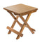 Whitecap Teak Grooved Top Fold-Away Table-Stool [60034]-Teak-JadeMoghul Inc.