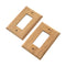 Whitecap Teak Ground Fault Outlet Cover-Receptacle Plate - 2 Pack [60171]-Teak-JadeMoghul Inc.