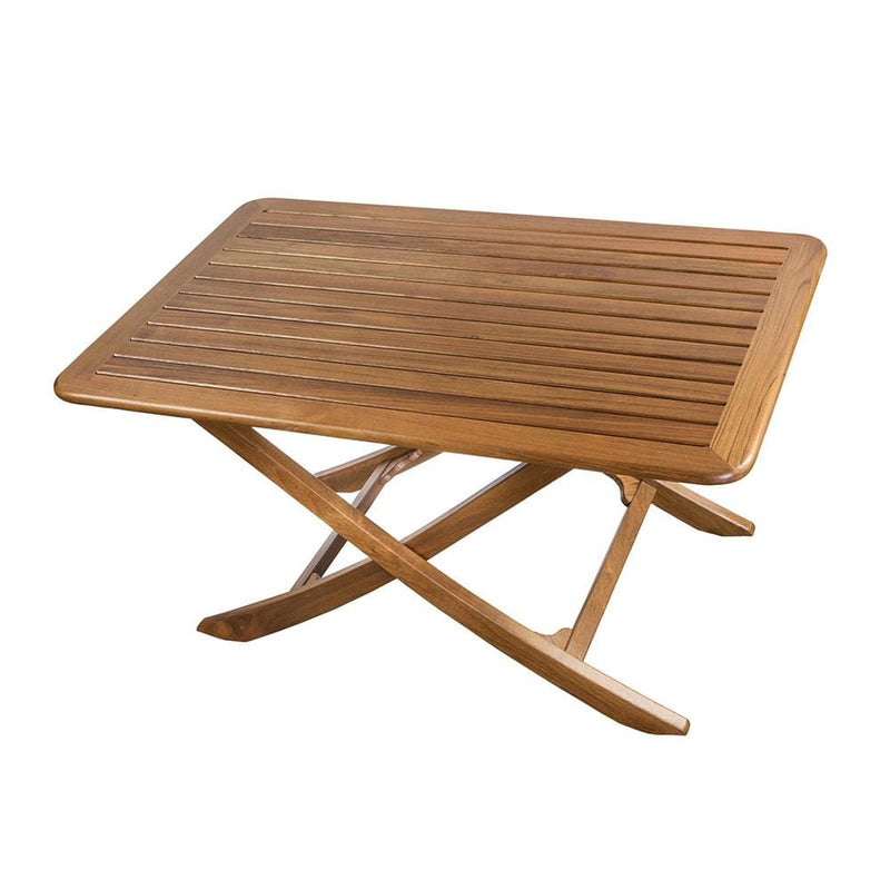 Whitecap Teak Large Adjustable Slat Top Table [60029]-Teak-JadeMoghul Inc.