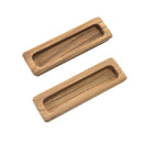 Whitecap Teak Large Rectangular Drawer Pull - 4-1-2"L - 2 Pack [60142-A]-Teak-JadeMoghul Inc.