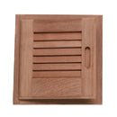 Whitecap Teak Louvered Door & Frame - Left Hand - 12" x 12" [60721]-Teak-JadeMoghul Inc.