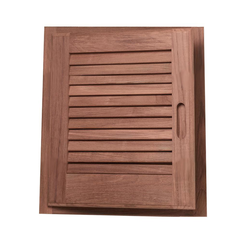 Whitecap Teak Louvered Door & Frame - Left Hand - 15" x 15" [60723]-Teak-JadeMoghul Inc.