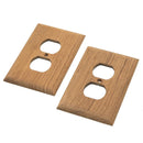 Whitecap Teak Outlet Cover-Receptacle Plate - 2 Pack [60170]-Teak-JadeMoghul Inc.