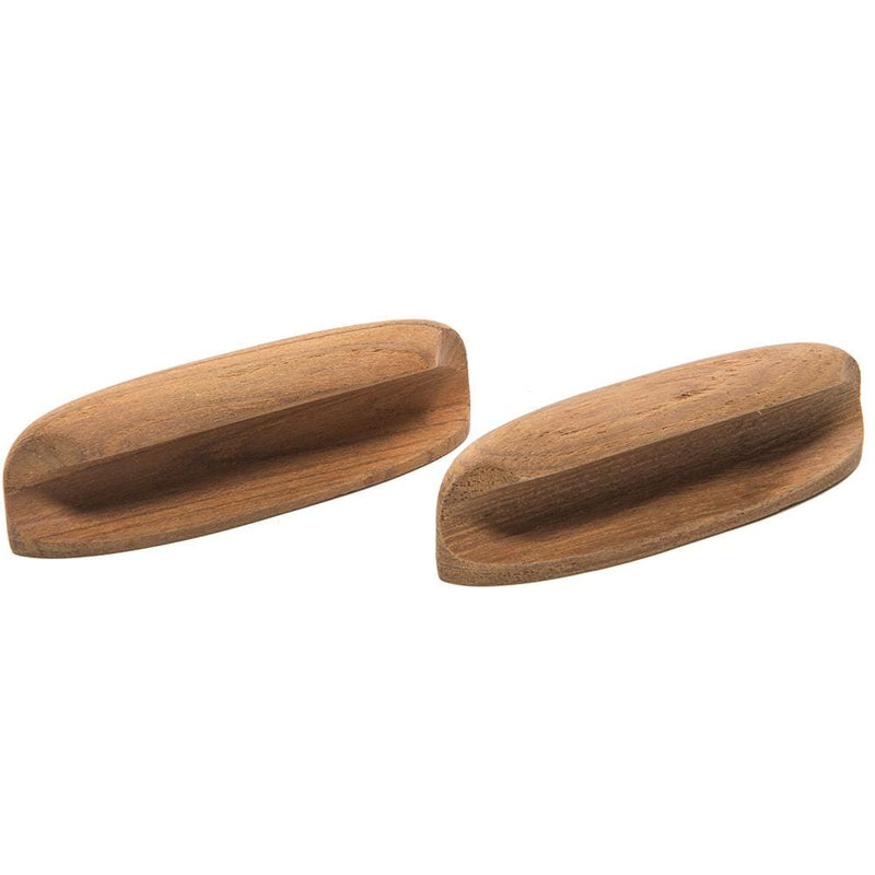 Whitecap Teak Oval Drawer Pull - 4"L - 2 Pack [60147-A]-Teak-JadeMoghul Inc.