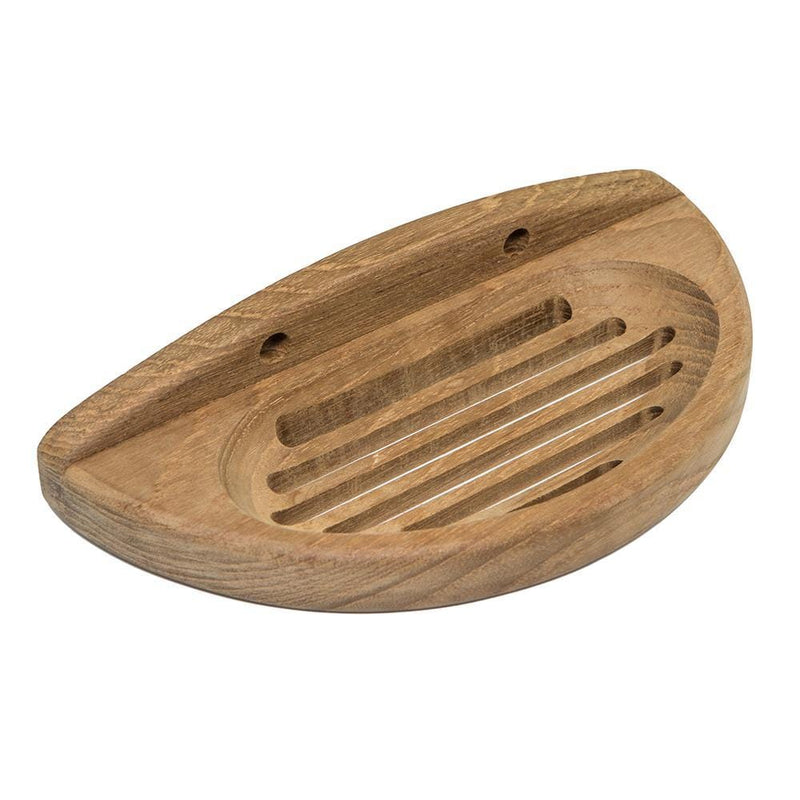 Whitecap Teak Oval Soap Dish [62315]-Teak-JadeMoghul Inc.