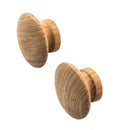 Whitecap Teak Round Drawer Knob - 2" - 2 Pack [60120-A]-Teak-JadeMoghul Inc.