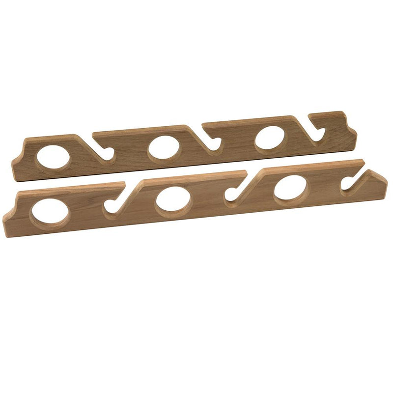 Whitecap Teak Six-Rod Storage Rack - Pair [60614]-Teak-JadeMoghul Inc.