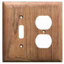 Whitecap Teak Toggle Switch-Duplex-Receptacle Cover Plate [60178]-Teak-JadeMoghul Inc.