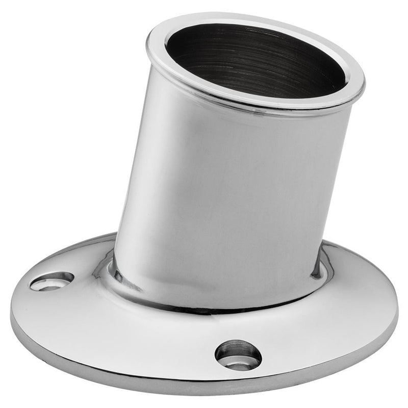 Whitecap Top-Mounted Flag Pole Socket - CP-Brass - 1-1-4" ID [S-5003]-Accessories-JadeMoghul Inc.