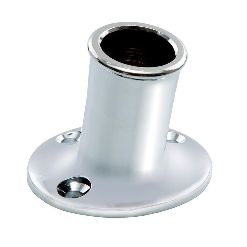 Whitecap Top-Mounted Flag Pole Socket CP-Brass - 3-4" ID [S-5001]-Accessories-JadeMoghul Inc.