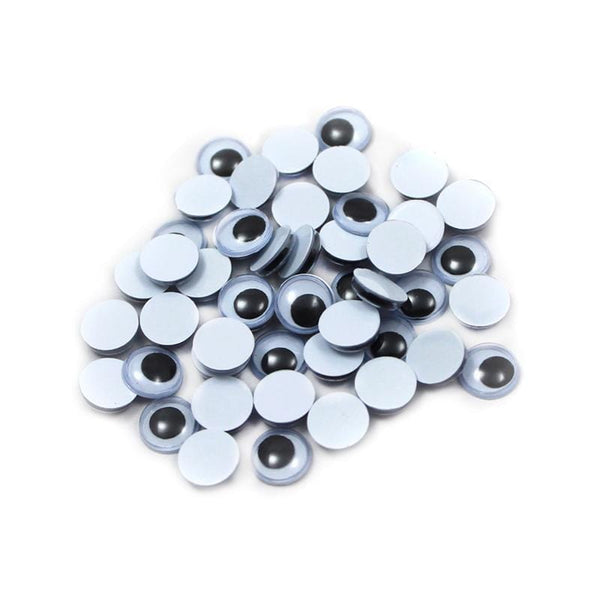 WIGGLE EYES ROUND 7MM BLACK 50CT-Supplies-JadeMoghul Inc.