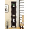 Wiggly Corner Shelf Wooden Bookcase, Brown-Book Cases-Brown-Wood-JadeMoghul Inc.