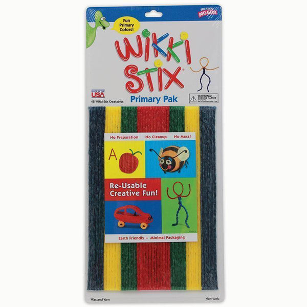 WIKKI STIX PRIMARY COLORS 48CT-Learning Materials-JadeMoghul Inc.