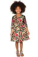 Wild & Free Gloria Empire Waist Leopard Print Dress - Girls-Wild & Free-18M/2-Beige/Brown-JadeMoghul Inc.
