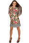 Wild & Free Grace Floral Leopard Print Shift Dress - Women-Wild & Free-XS-Beige/Brown-JadeMoghul Inc.