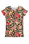 Wild & Free Zoe Floral Leopard Print Designer Tee - Women-Wild & Free-XS-Beige/Brown-JadeMoghul Inc.