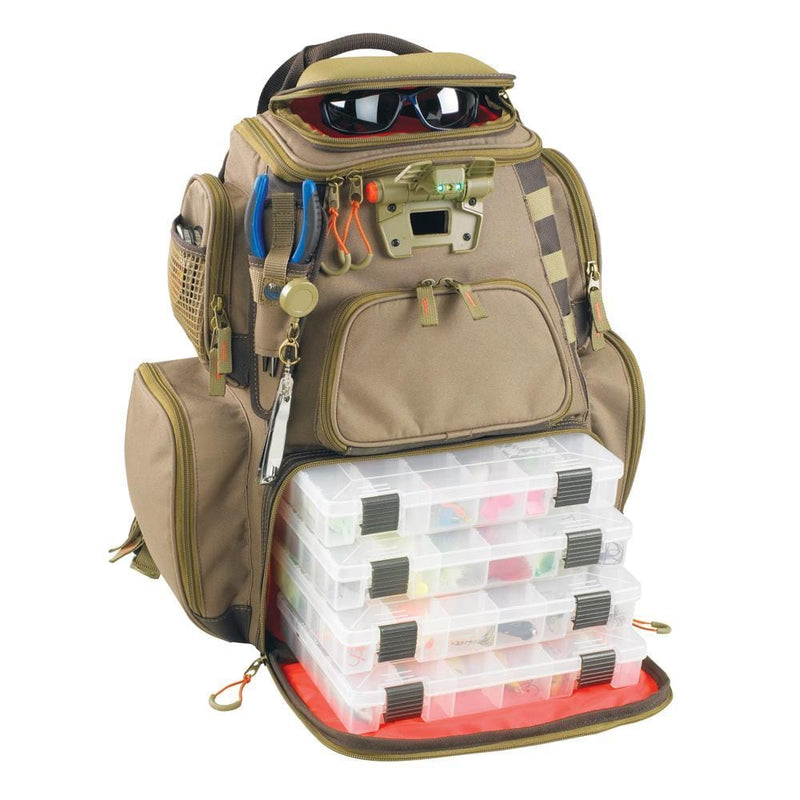 Wild River NOMAD Lighted Tackle Backpack w-4 PT3600 Trays [WT3604]-Tackle Storage-JadeMoghul Inc.