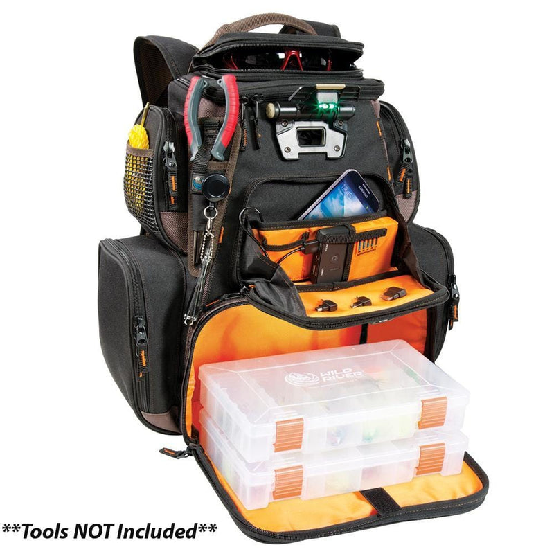 Wild River Tackle Tek Nomad XP - Lighted Backpack w- USB Charging System w-2 PT3600 Trays [WT3605]-Tackle Storage-JadeMoghul Inc.