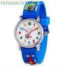 WILLIS Fashion child Waterproof 3D Lorry Cartoon Design Analog Wrist Watch Children Clock kid Quartz Wrist Watches PENGNATATE-5-JadeMoghul Inc.