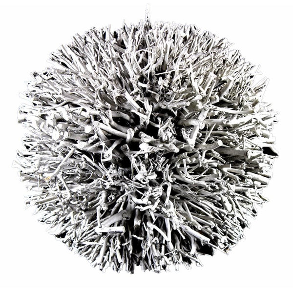 Willow decoration Ball, White-Decorative Objects and Figurines-White-Willow-JadeMoghul Inc.